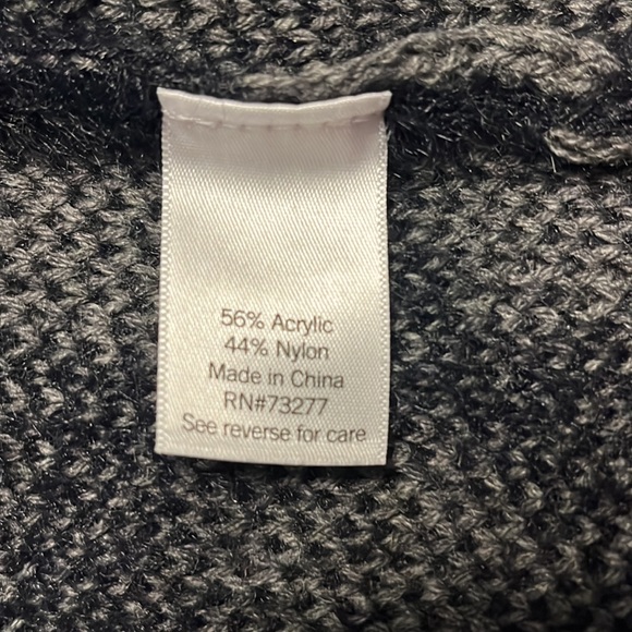 Nine West, Women's long cardigan, size small, leopard print , gray, black - Picture 6 of 7